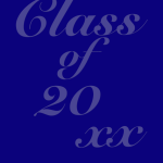 Class of 20xx Graduation Announcement - Blue Sample