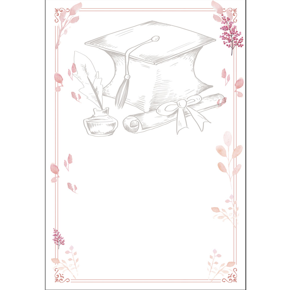 GR95RB215M-B - Graduation Cap Screened Card