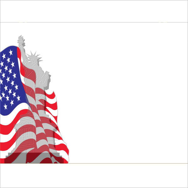 Patriotic designed graduation announcements