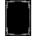 Silver bordered graduation announcements