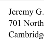 Graduation Address Labels