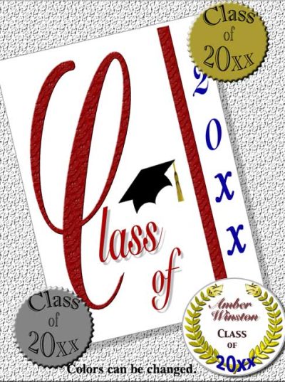 Burgundy Graduation Announcements