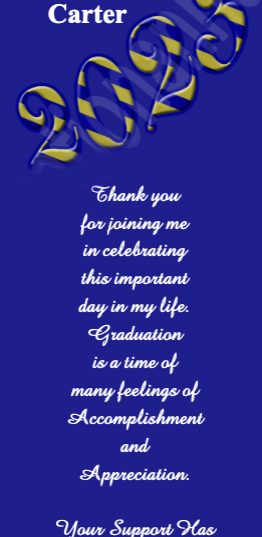 BLUE GRADUATION BOOKMARKS