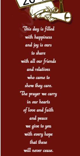 RD3667BK - GRADUATION BOOKMARK SAMPLE - RED