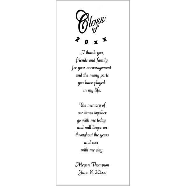 GRADUATION BOOKMARKS WH3367